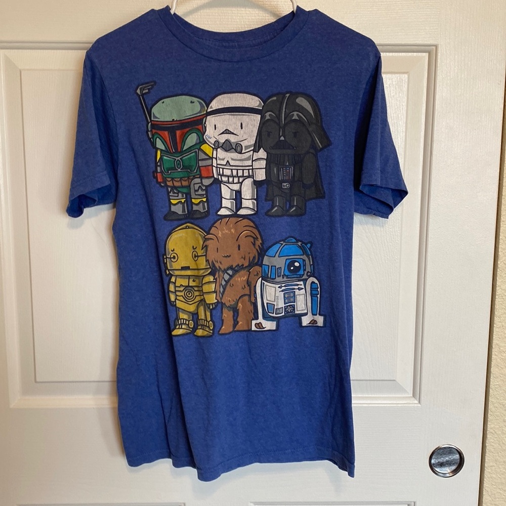 STAR Wars Cartoon Size Medium Men’s Tee